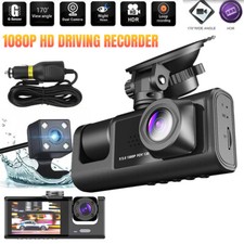Car DVR Dash 1080P Cam Video Recorder 3 Lens Front/Rear/Inside Camera G-Sensor
