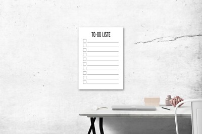 Acrylglas To-Do- Liste | mit Kreidemarker beschreibbar