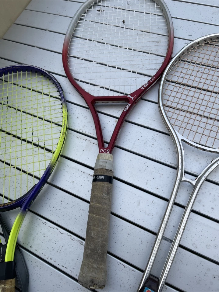 4 件套网球拍彪马石墨 PCS、Prince、Pro Kennex、Chemold。 — 第 2/4 张图片