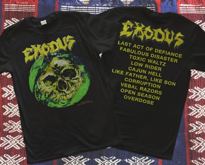 EXODUS Vintage T Shirt 80's Tour 1989 