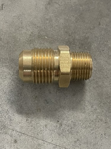 5/8 Male flare Sae 45 to 3/8 Male Npt Straight Adapter Fitting LNG Gas Propane