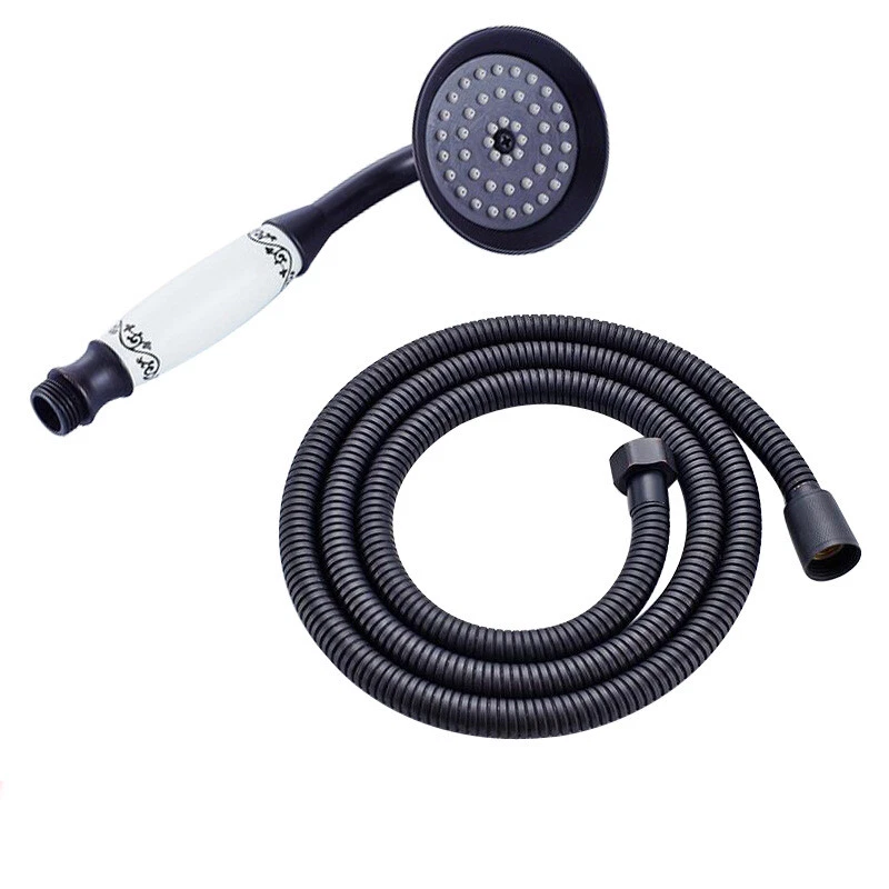 Oil Rubbed Bronze Bathroom Shower Head Hand Held Shower Head With 1.5m Hose
