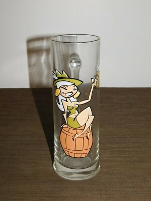 VINTAGE BAR 8 3/4'' THORSTEN HASENKAMM RITZENHOFF  ST PATRICKS DAY GIRL GLASS MUG