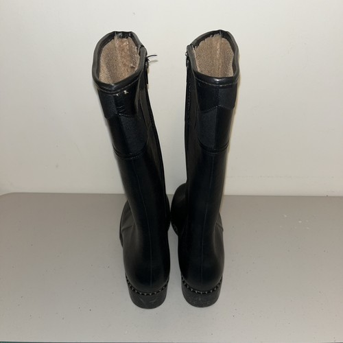 Vintage Vintage schwarz Gummi Regenstiefel groß Sherpa gefüttert Damen Made in USA Gr. 9 - Bild 7 von 15