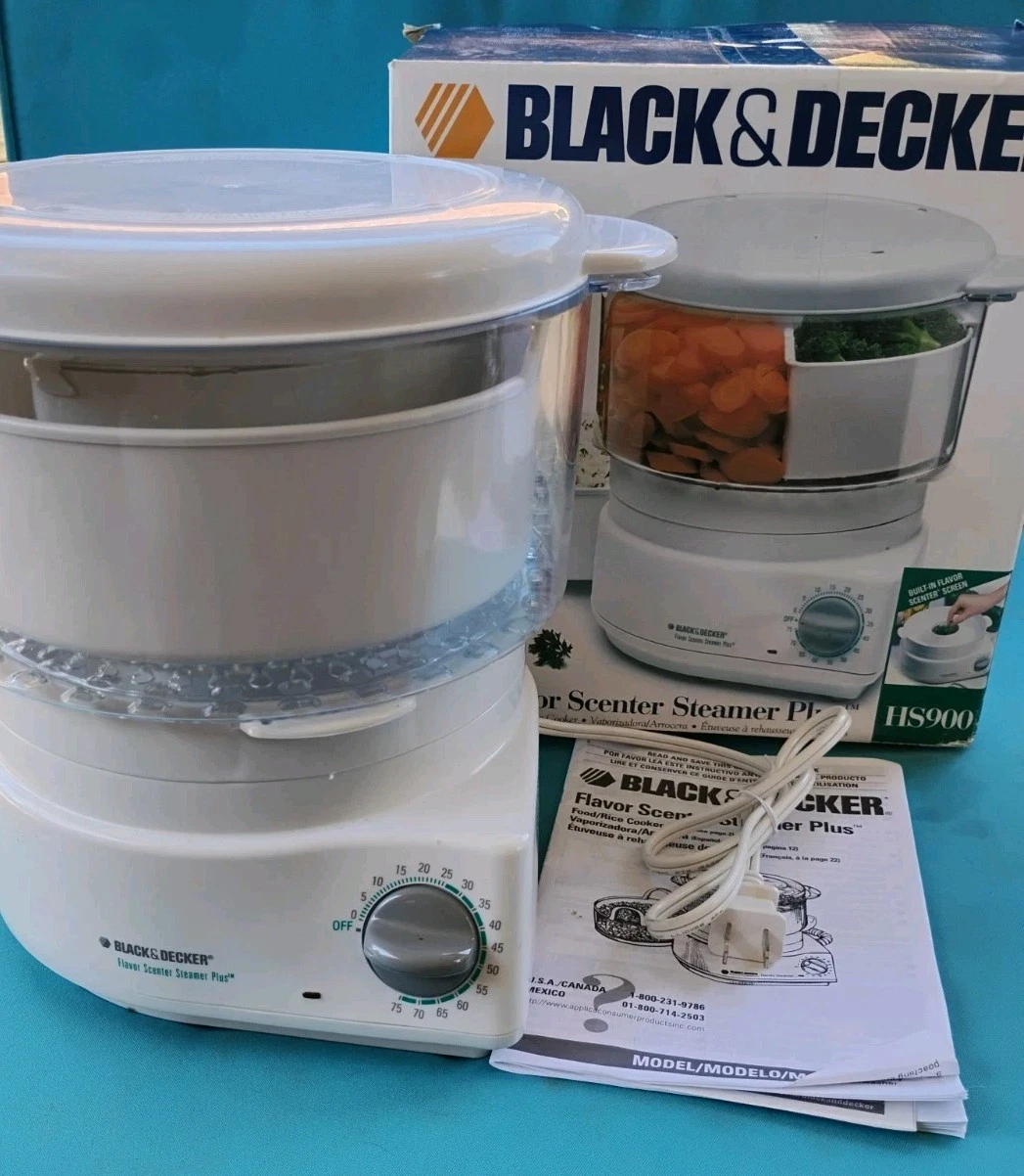 Black & Decker Flavor Scenter Steamer Plus HS900 Complete Nice Condition Orig Bx