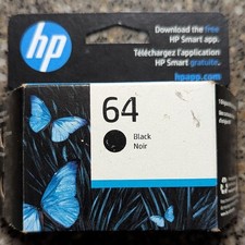 HP 64 Black Ink Cartridge Genuine OEM Original New - Exp. Nov 2023