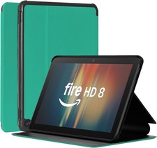 Case for 8 Tablet, Slim TPU Back Smart Magnetic Stand Protective Cover, Green