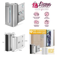 Home Security Door Lock - 800lbs Reinforcement, Metal, Child Safe, Easy Install