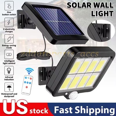 1200000lm LED Solar Street Light Security Flood Lamp Motion Sensor Outdoor Wall