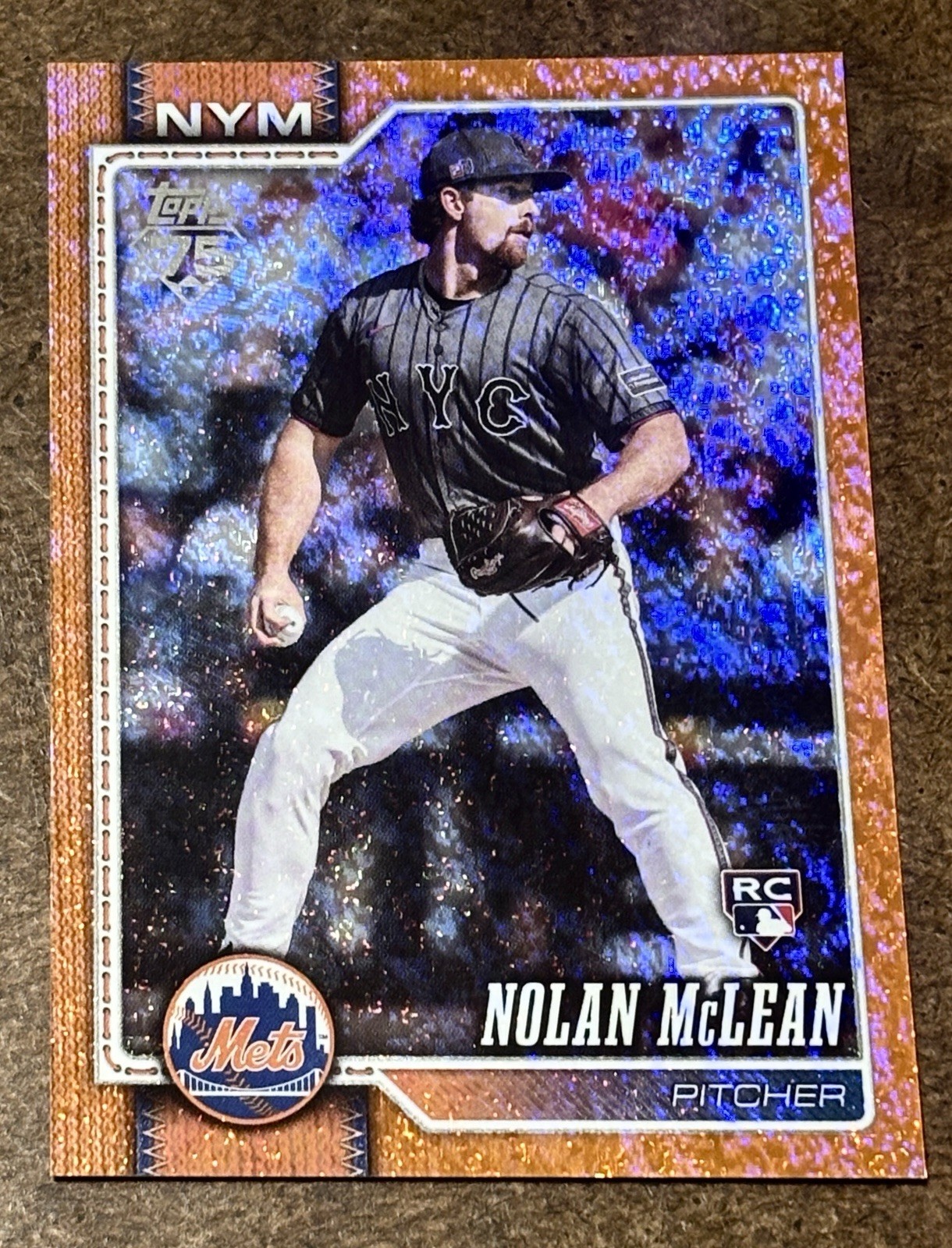 Nolan McLean - 2026 Topps Series 1 - Orange Holo Foil #09/25 RC Rookie Card #214