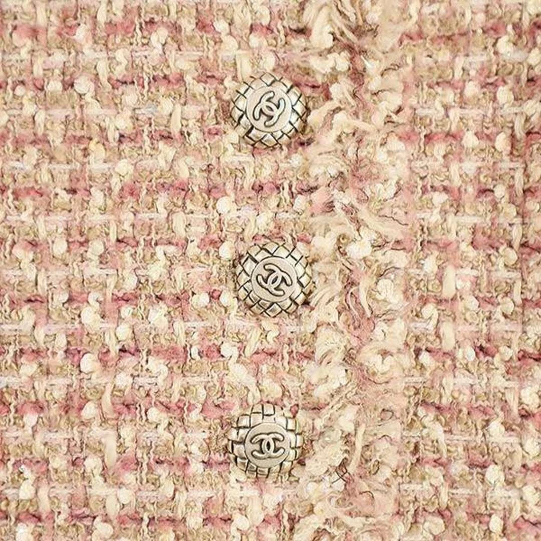 Giacca Chanel in tweed con bottoni P27798V16935 rosa 42