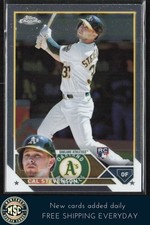 Cal Stevenson 2023 Topps Chrome #199 RC Oakland Athletics