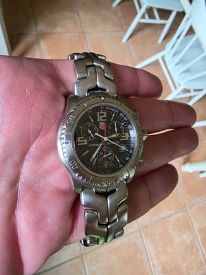 TAG Heuer CT1111.BA0550 Mens Link Series Black Chronograph Watch Jason Bourne - Image 1 of 4