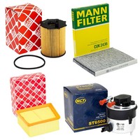 Filter Set Kraftstoff- ÖL- Luft- Innenraum- FüR Ford Fiesta VI 1.6 Tdci 75 90 PS