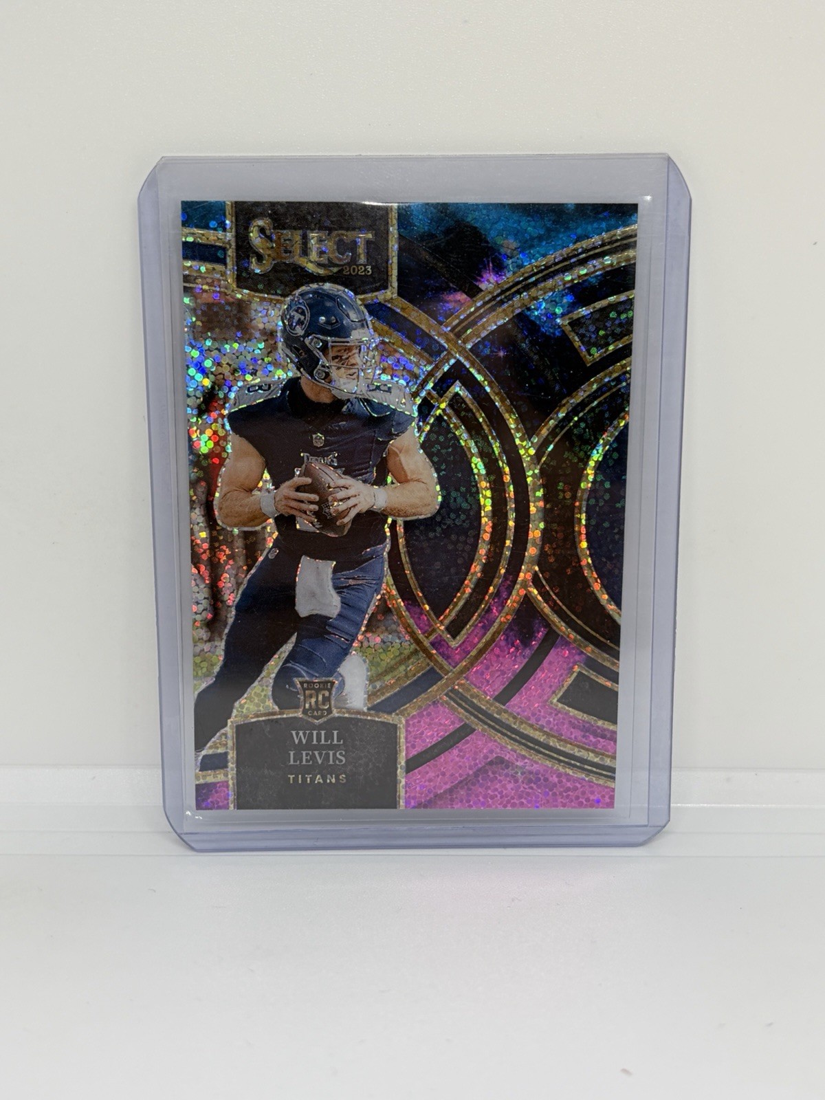 2023 Panini Select - #148 Will Levis Cosmic RC (SP, Case Hit)