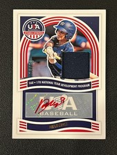 Dean Moss 2024 USA Baseball Stars & Stipres Auto Relic Red Ink /25 Rays