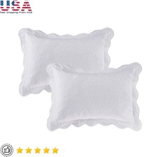 Cotton Quilted Shams 2 Pack Paisley Medallion Decorative Pillow Covers New