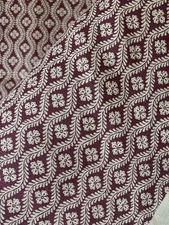 Vintage French Vining Floral Interiors Fabric ~ Dk Lavender ~ Pierre Deux