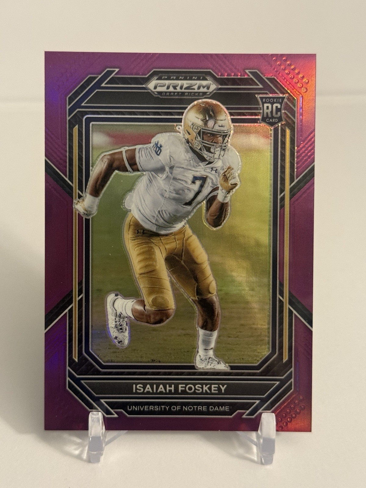 Isaiah Foskey Panini Prizm Draft Picks #183 Purple