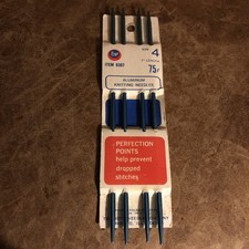 Vintage Boye Knitting Needles Count Of 4 7 Inch Size 4 6307 Aluminum New USA