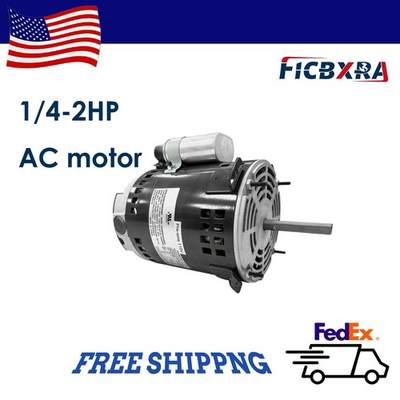 #ad AC Motor 1 4 1 2 1 1.5 2 HP Electric Single Phase AC115 230V 5 8quot; Shaft Diameter $199.49