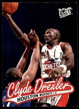 Clyde Drexler 1996-97 Ultra #40 Rockets NBA READ FREE SHIPPING AutographDen