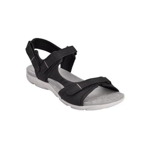 Women's Easy Spirit Lake Sporty Flat Sandals Black