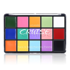 Face Body Paint Oil, 15 Color Makeup Palette, Non Toxic Hypoallergenic Safe