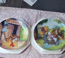 Disney Winnie The Pooh Collective Plates. Set Of 2.