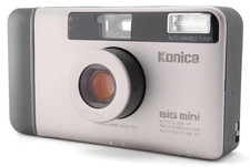  Near MINT Konica Big Mini BM-301 Silver Point  Shoot Film Camera From JAPAN