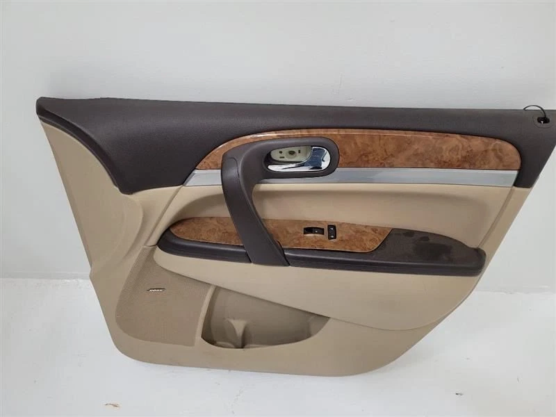 2010-2012 BUICK ENCLAVE RIGHT RH FRONT PASSENGER DOOR PANEL BROWN TAN - Image 2 of 4