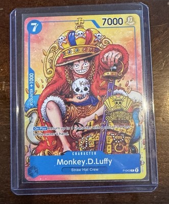 Bandai One Piece Card Game Monkey D. Luffy P-043 Promo Regular 7000 7