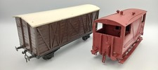 0 Gauge/7mm 10 T  Guards/Brake Van & 15/20T Goods Wagon both wooden / hand built