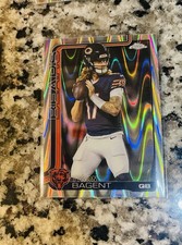 2025 Topps Chrome Football Tyson Bagent Raywave Refractor #54 Bears