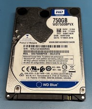 Disco duro WD Blue 750 GB WD7500BPVX HDD 5400 RPM SATA 6 Gb/s 2,5" 9,50 mm