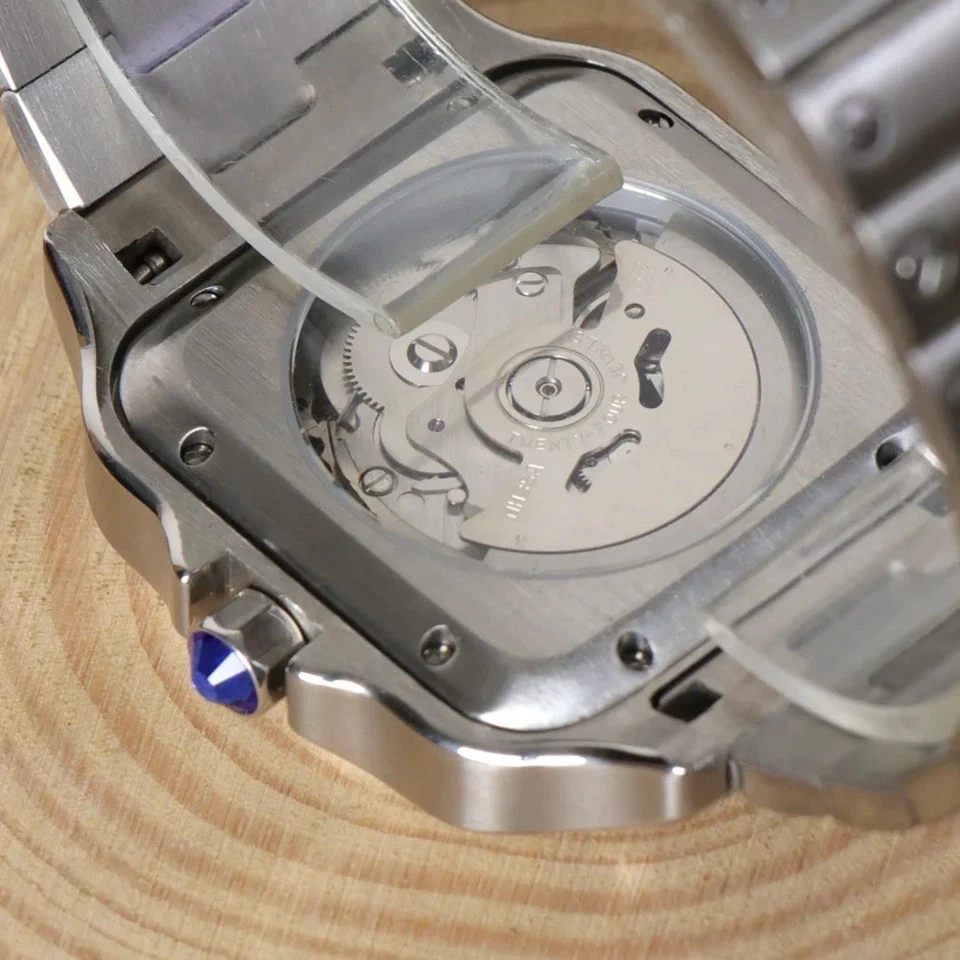 Seikmod квадратный зеленый римский циферблат | NH35 автоматический | 316L сапфировая сталь - Изображение 3 из 4