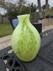 FENTON ART GLASS 1975 VASE Amazing Detail Heavy RARE PIECE! READ!