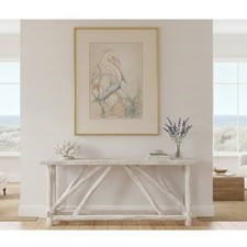 Original Louise Freshman Brown 1986 Framed Glass Blue heron / pelican pencil Art