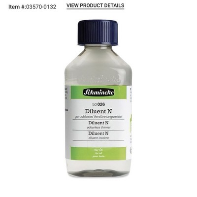 Schmincke Diluent N Odorless Thinner 200 ml for Oil Painting