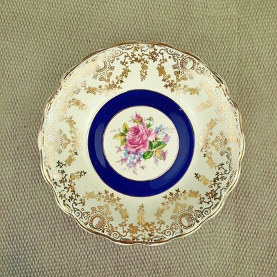   Vintage Palissy Keramik Pin Schale Schmuckschale England 50er Jahre