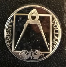 BVI TREASURE COINS OF THE CARIBBEAN--STERING SILVER--BRASS DIVIDERS  $20