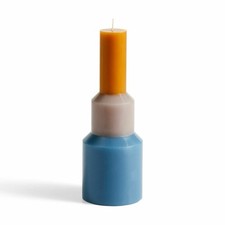 Hay Pillar Candle Medium Blue Handmade Lex Pott New In Box RRP £45