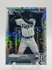 Jhonny Piron 2021 Bowman Chrome #BCP-239 Black & White Mini-Diamonds Rays
