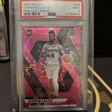 2024-25 Panini Mosaic - Rookies Stephon Castle #236 Fast Break Pink Mosaic 1/20
