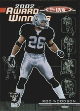 2003 Topps Total Award Winners #AW19 Rod Woodson Card