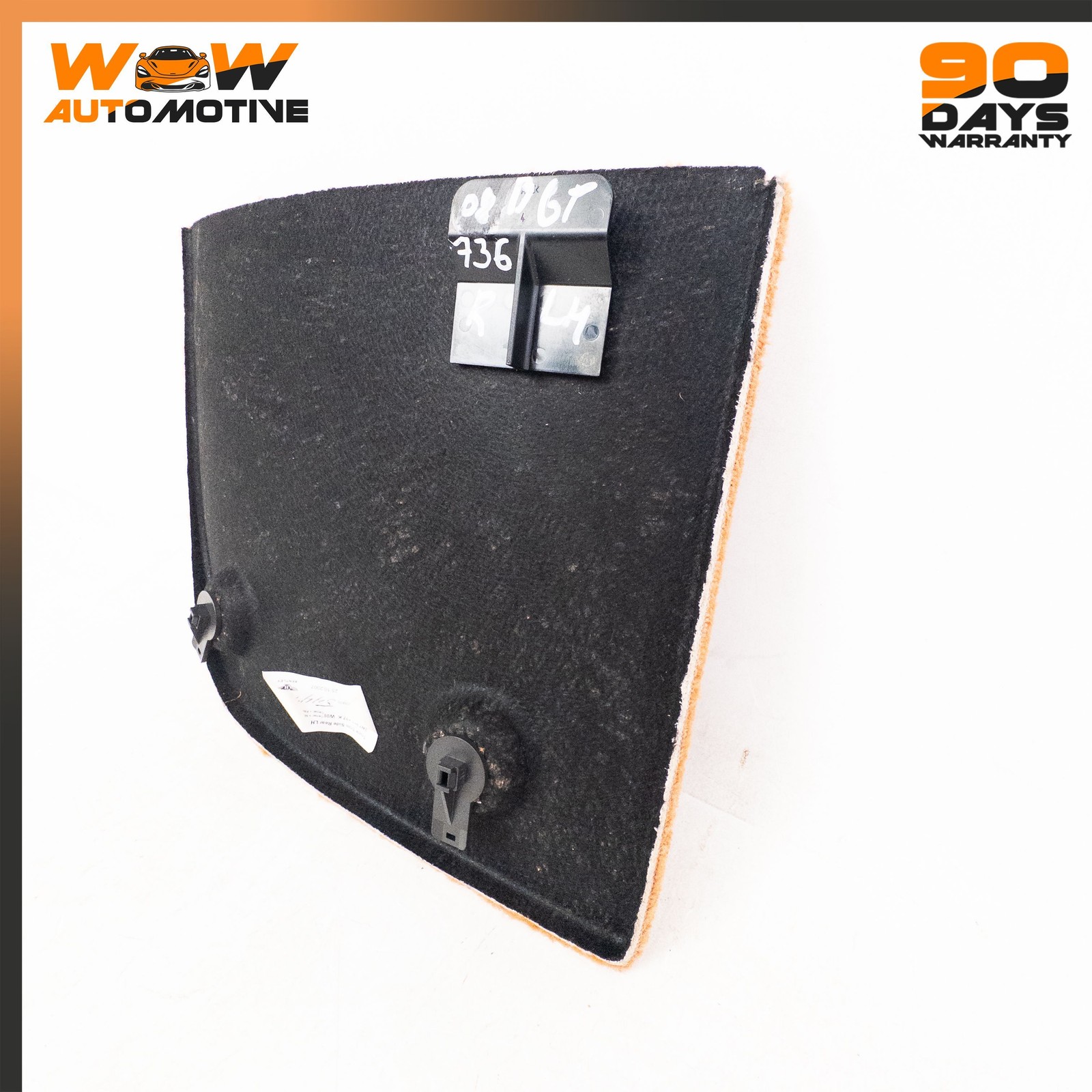 07-13 BENTLEY CONTINENTAL GTC REAR LEFT INSIDE TRUNK PANEL CARPET COVER OEM