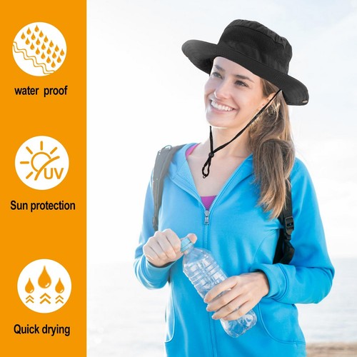 Sun Hats for Men Women Bucket Hat UPF 50+UV Protection Wide Brim with Neck Fl... - Picture 3 of 7