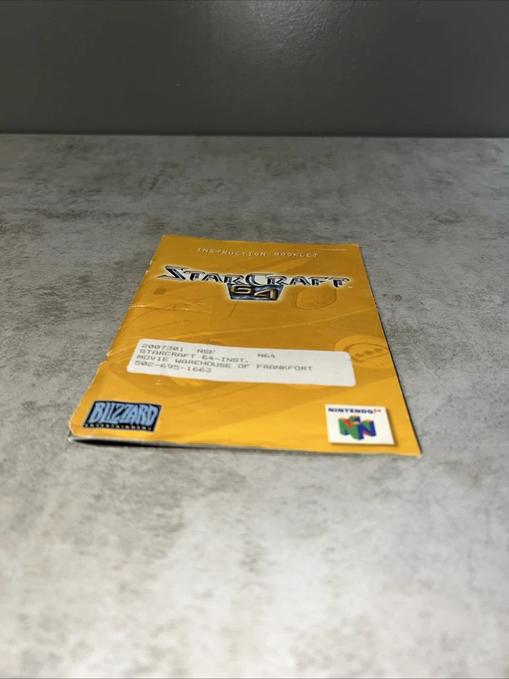 N64 Nintendo 64 StarCraft 64 - Original Authentic Booklet Manual - Only - Image 3 of 4