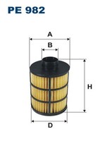 Kraftstofffilter Filtron PE 982 Filtereinsatz FüR Opel Fiat Peugeot Chevrolet NZ