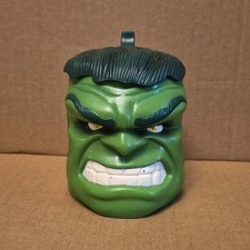 Taza de beber Marvel Hulk para niños con tapa de mango, verde